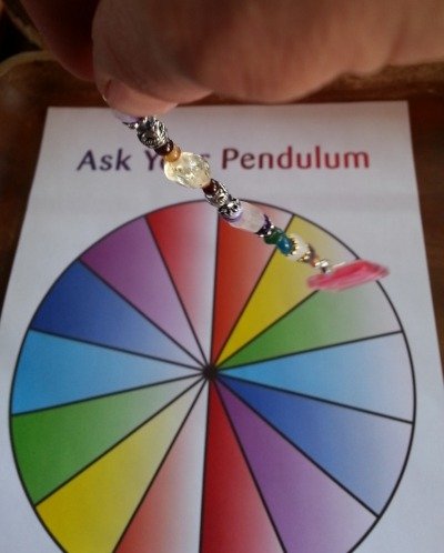 Use this colour wheel to ask your pendulum to choose one of multiple options. Also great for identifying chakras to work with.