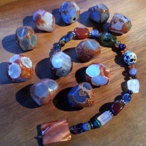 Shaman's Voice Pendulum weights of Botswana Agate