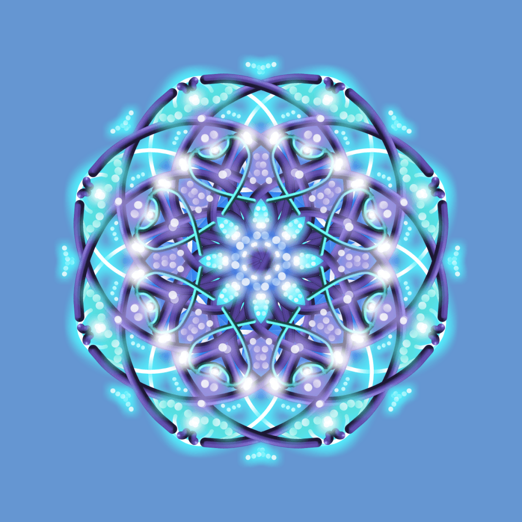 Ease essence mandala. You can have support and ease that ebbs and flows with the energy of the year.