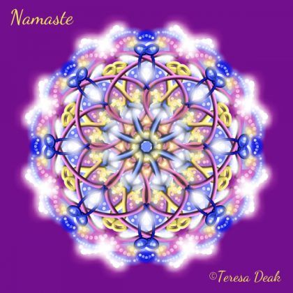 The essence of namaste as a sliding puzzle.
