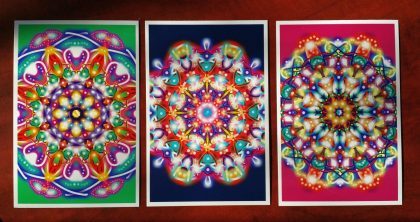 Using Essence Mandalas in an intuitive game, the reader gets to notice how each mandala feels to them, and the word essences are revealed later.
