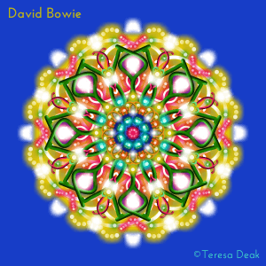 After David Bowie went back to the stars, I created this Essence Mandala of his name - a tiny tribute, guided by his influence.