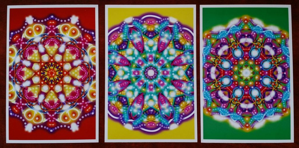 Our Wednesday Wisdom is coming from three Essence Mandalas created by Teresa Deak How do they speak to you? Are you drawn to one in particular? How does it feel?  How is their energy showing up for you?