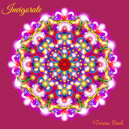 In the middle, in dark pink is the Essence Mandala to Invigorate.